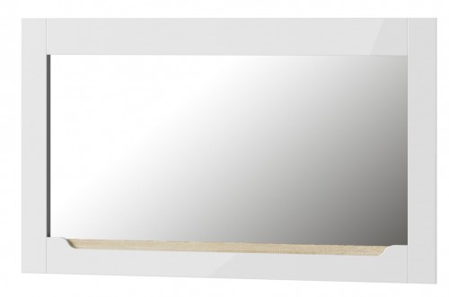 Дзеркало ICE 30 SZYNAKA білий / білий гл. + дуб sonoma